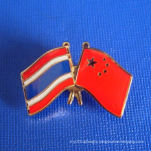 Flag Lapel Pin of Etched Custom Epoxy-Dripping Badge (GZHY-LP-002)